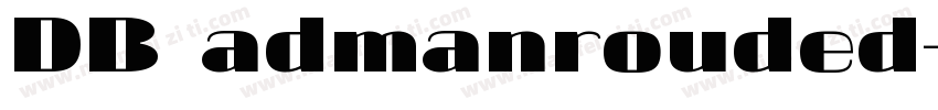 DB admanrouded字体转换